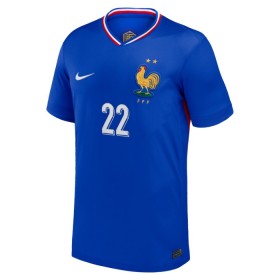 Fotbalové dres Francie T. Hernandez 22 Domácí ME 2024 Krátký Rukáv